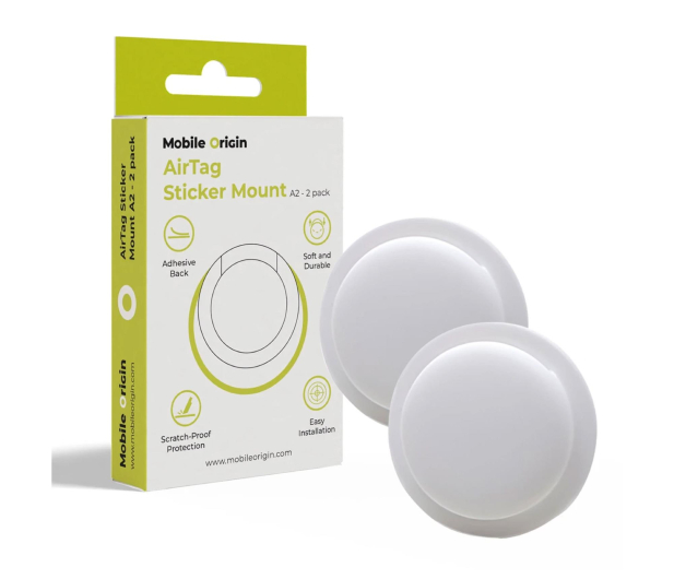 Mobile Origin Airtag Sticker Mount A2 2 pack white - 1363062 - zdjęcie